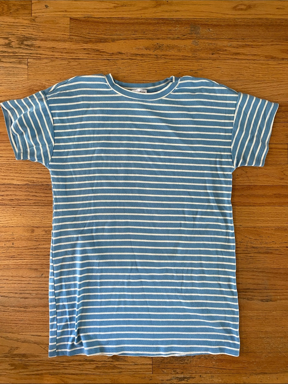 Superdown blue and white striped t-shirt dress